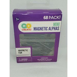 68 Mini Magnetic Alphabet Letters Black 347553 ~ School Home Learning  1.75” Tal